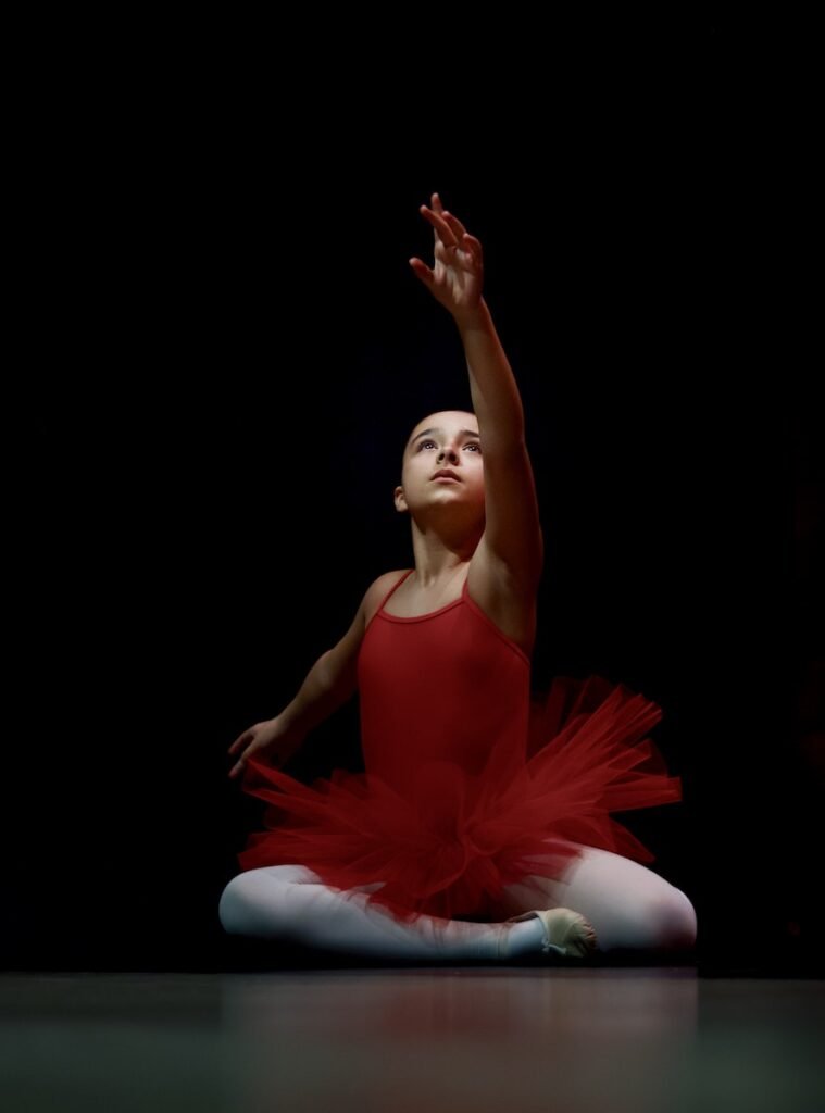 Girl Wearing Red Tutu