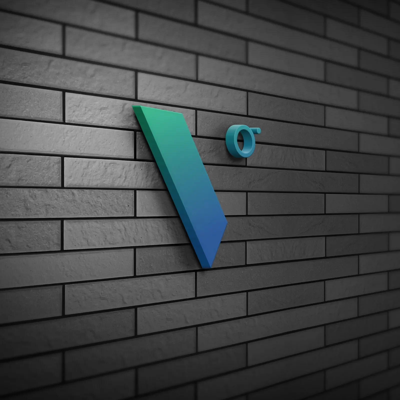 Voic Digital Logo on a Brick Wall