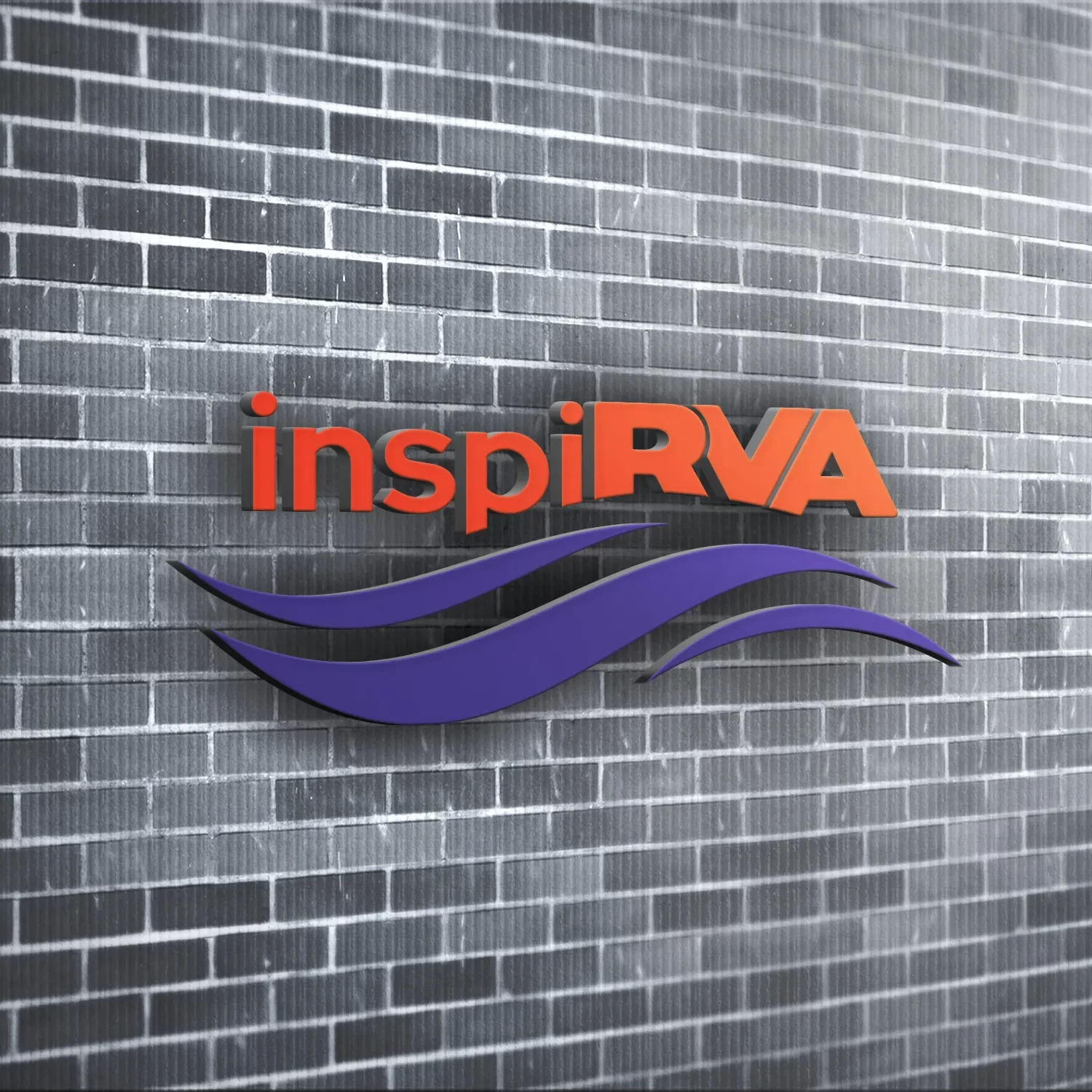 Inspirva Logo on a Brick Wall